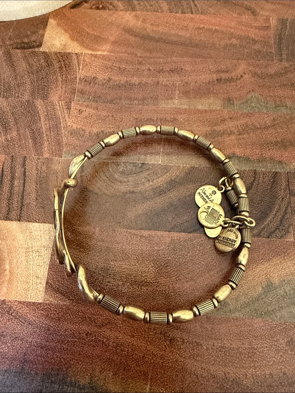 Alex and Ani Baraka Wrap Bangle Bracelet in Rafaelian Gold
